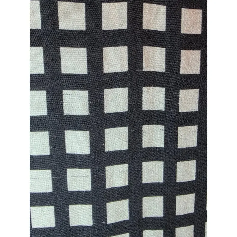 J.Crew Silk Windowpane Lightweight Blouse FLAW 2